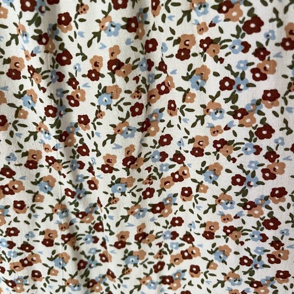 Faithfull The Brand Beldhi Floral Mini Dress Puff Sleeve Size 4 - Picture 4 of 6